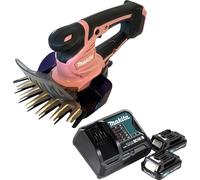Makita UM 600 DSA2P batterie cisaille à gazon 12 V max 160 mm rose + 2x batterie 2,0 Ah + chargeur