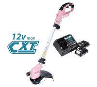 Makita UR 100 DZP Coupe-bordures sans fil 12 V max. 260 mm rose Solo - sans batterie, sans chargeur