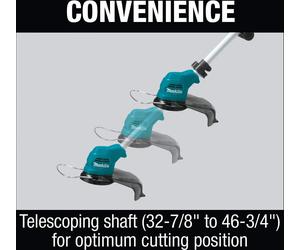 Makita UR100DZX AKKU-RASENTRIMMER, Bleu