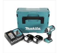 Makita Visseuse à percussion sans fil DTD 153 RTJ 18 V dans Makpac + 2 batteries Li-ion BL 1850 B 5,0 Ah + 1 chargeur DC 18 RC