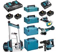 Makita Xpack - TR00000001 + DC18RD + DC18RC + MakPac1,2,3,4 + DHR243Z + DGA506Z + DTD153Z + 4x5Ah