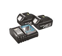 Makita Y-00197 - Pack Énergie - 2x Batteries 18V Li-ion (3,0 Ah) BL1830 + Chargeur DC18RC