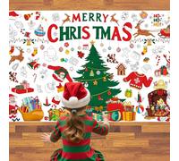 Mal Mich Bunt Nappe de coloriage de Noël pour enfants - Énorme nappe en papier DIY de 180 x 76 cm à colorier - Poster de bricolage de Noël, Bricolage créatif de Noël et plaisir de jeu