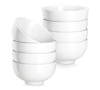 MALACASA 8 Bol Petit Dejeuner en Porcelaine,300ml Bols à Céréales, Ø11,5cm