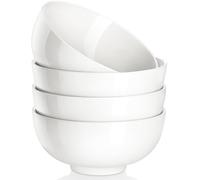 MALACASA Lot de 4 bols à soupe en porcelaine de 760 ml, bols à céréales de 15,2 cm pour soupe, céréales, flocons d'avoine, fruits, riz, passent au lave-vaisselle et au micro-ondes, série standard