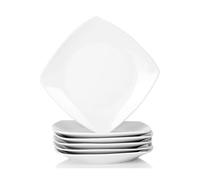 MALACASA Série Julia 6pcs Assiettes à Dessert Porcelaine, Assiettes à Gâteau, pour 6 Personnes