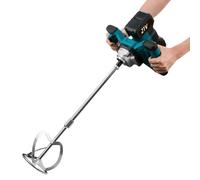 Malaxeur à béton - Malaxeur électrique sans fil - 1700 W - Moteur sans balais - 6 vitesses - 2 batteries - Pour mortier, peinture et colle à carrelage