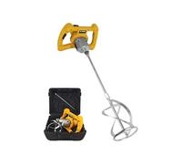 Malaxeur de chantier 1400W Mélangeur à béton Tige 590mm Pale 140 mm Capacité 65L 2 vitesses Coffre de rangement VITO