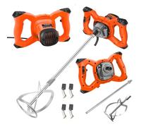 Malaxeur électrique 3800W pour plâtre, mortier, peinture et ciment - Fouet amovible
