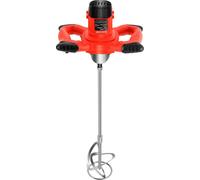 Malaxeur électrique pour béton de 1500W - Malaxeur manuel pour mortier - Réglable sur 6 vitesses - 930 tours/minute - Convient pour le béton, le mortier et la peinture