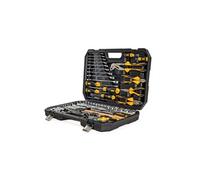 Malette à outils 112 pièces Lampe torche, Tournevis, Douilles, clés, pinces et embouts Coffret à outils BMC VITO