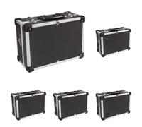 Malette aluminium noire (Lot de 5)