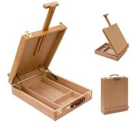 Malette Chevalet Boite Planche à Dessin avec Tiroir et Compartiments pour Rangement de Accessoires et Fournitures