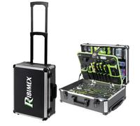 Ribimex Valise séduction sur roues PRKOUT356VAR G – 356 pièces – Aluminium noir