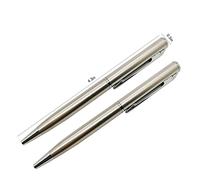 Mallalah Mini Stylo à Bille en Métal 2pcs pour Poche Portefeuille Agenda Sac à Main ou Passeport