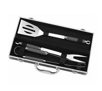 Mallette 3 ustensiles pour barbecue ou plancha Le Marquier - Gris