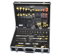 Mallette à outils 130 pièces, en aluminium - Poids : 10 kg