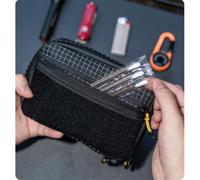 Mallette à outils compacte 16 x 11 cm pour Dyneema - Noir et gris | Clips de montage inclus, se fixe aux bagages, pour un rangement polyvalent, facile à installer (violet)