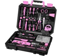 Mallette à outils de 138 pièces - Ensemble complet d'outils manuels pour la maison et le garage