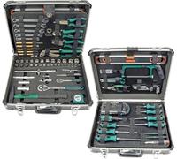 mallette à outils de 160 pièces - Mallette robuste en aluminium avec outils à main