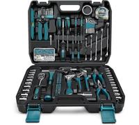 Mallette à outils de 281 pièces, kit de réparation manuel comprenant des clés et des tournevis