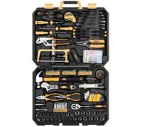 Mallette à Outils - DEKO 198 pièces - Acier forgé - Boîte de rangement robuste - Idéale pour bricolage