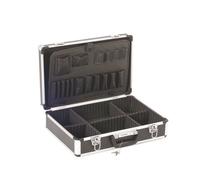 Mallette à outils en aluminium - 455 X 330 X 152 Mm - 22,8 L - Noir