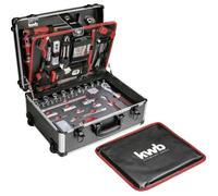 KWB Mallette à outils équipée 370680 - 175 pièces, à roulettes, aluminium verrouillable