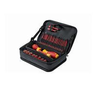 Mallette à outils équipée Wiha 43465 pour électricien, pour les artisans, pour apprentis, pour professionnels, VDE 32 p | VALISE A