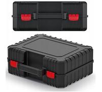 Mallette à outils Heavy KHV40 - robuste boîtier en plastique antichocs 38,5×33,5×14,5 cm | Mallette en plastique résistante aux chocs pour outils électriques | Fermetures ABS stables & poignée de