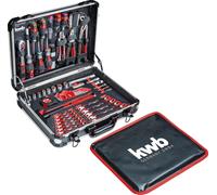 mallette à outils kwb, y compris jeu d'outils, 80 pièces, remplie, robuste