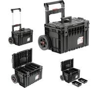 Mallette à outils, mallette de transport d'outils 66 x 64 x 48 cm avec roulettes