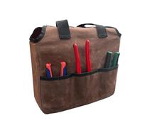 Mallette À Outils Organisateur Portatif en Toile Cirée de 450 g | Sac à Outils Renforcé Pour Fleuriste, Atelier, Hommes, Papa, Camion, Voiture, Moto, Projet, Clé,