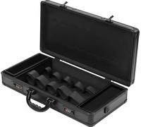 Mallette à outils pour coiffeur - Type 2 - Grande capacité - Verrouillable - Portable - Métal - 40 × 31 × 16 cm - Gris
