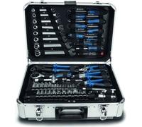 Mallette à outils Scheppach TB150, 102 pièces, Acier Chrome Vanadium, Mallette Aluminium Verrouillable