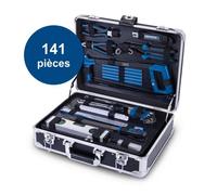 Mallette à outils SCHEPPACH - TB200 - 141 pièces - Outils en acier chrome vanadium - Mallette en aluminium