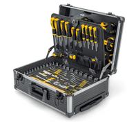 Mallette à Outils Trolley Complète 137 Outils Servante sur roues Douilles, Cliquets, Clés, Tournevis, Pinces, Marteau VITO