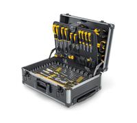 Mallette à Outils Valise et Trolley 137 Outils Servante sur roues Douilles, Cliquets, Clés, Tournevis, Pinces, Marteau VITO