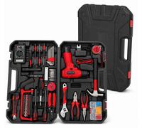 Mallette à outils Zimilo, remplie d'un ensemble de perceuses-visseuses sans fil : ensemble complet d'outils universels, comprenant un multimètre et des pinces, pour l'usage domestique et les travaux d