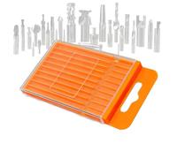 Mallette d' - Boîte portable extensible pour petites pièces - Organiseur de forets - Pour bricolage, atelier, garage, perceuse, , taraudage, petites pièces