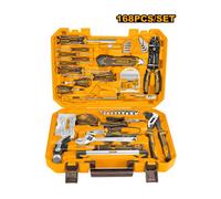 Mallette de 168 outils à main et chevilles et vis - INGCO - HKTHP21681