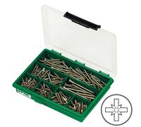 Mallette de 245 vis à bois assorties PZ Spax