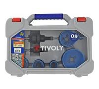 Mallette de 9 pièces TIVOLY 6 scies cloches bi-métal cobalt 8% Ø 22 à 68mm + 2 pilotes + 1 llen - XT505270001 G