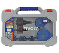 Tivoly Mallette 9 pièces XT505270001 – 6 scies cloches bi-métal cobalt 8% Ø22-68 mm +2pilotes +1llen