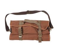 Mallette de Bar Sac Mixologie Barman Sacoche de Rangement Canvas pour Matériel de Bar, Malette Vide sans Accessoires, Set Kit Cocktail Portable Voyage Mixologie Plusieurs Compartiments (Marron)