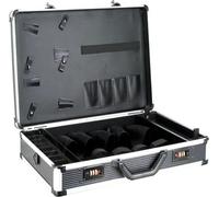 Mallette de coiffeur, boîte à outils en aluminium, mallette de coiffeur et de barbier, mallette polyvalente, boîte en aluminium, organiseur pour tondeuses à cheveux