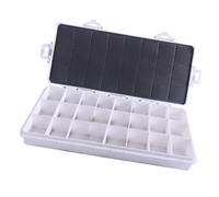 Mallette de peinture portable en plastique, 12/18/24 compartiments, boîte anti-fuite, organiseur de fournitures artistiques pour huile, acrylique, aquarelle, pigments, boîte hydratante scellée