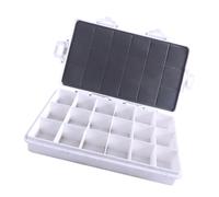 Mallette de peinture portable en plastique, 12/18/24 compartiments, boîte anti-fuite, organiseur de fournitures artistiques pour huile, acrylique, aquarelle, pigments, boîte hydratante scellée