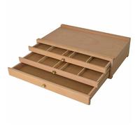 Mallette de peinture vide Troyes avec 3 tiroirs (LxPxH), 41x26x11cm