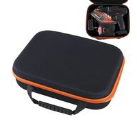 Mallette de protection étanche de grande capacité pour perceuse électrique - pour quincaillerie, tournevis, électricien, mécanicien, maison, voyage, extérieur, Côté carré orange 27 x 22 x 7 cm, Refer